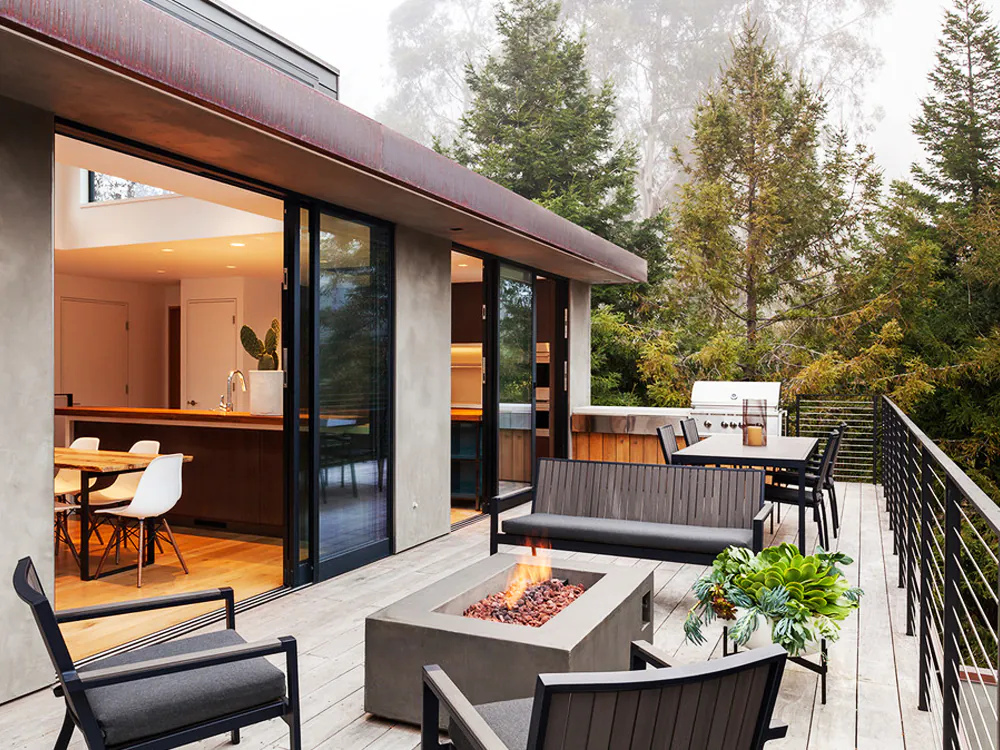 Гостиная с выходом на террасу: расширяем границы пространства