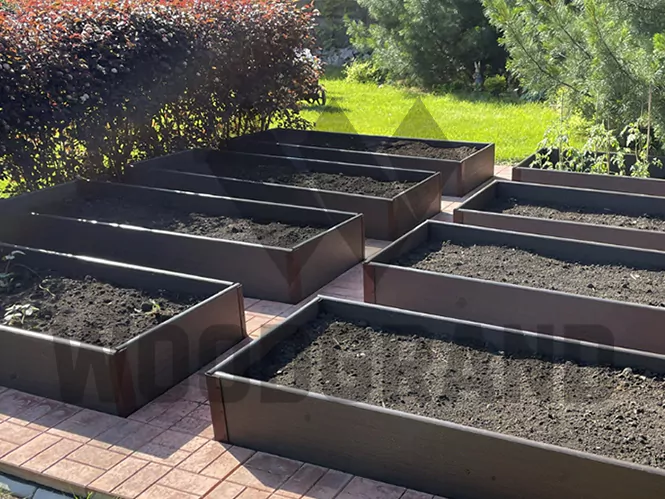 Грядки на участке загородного дома